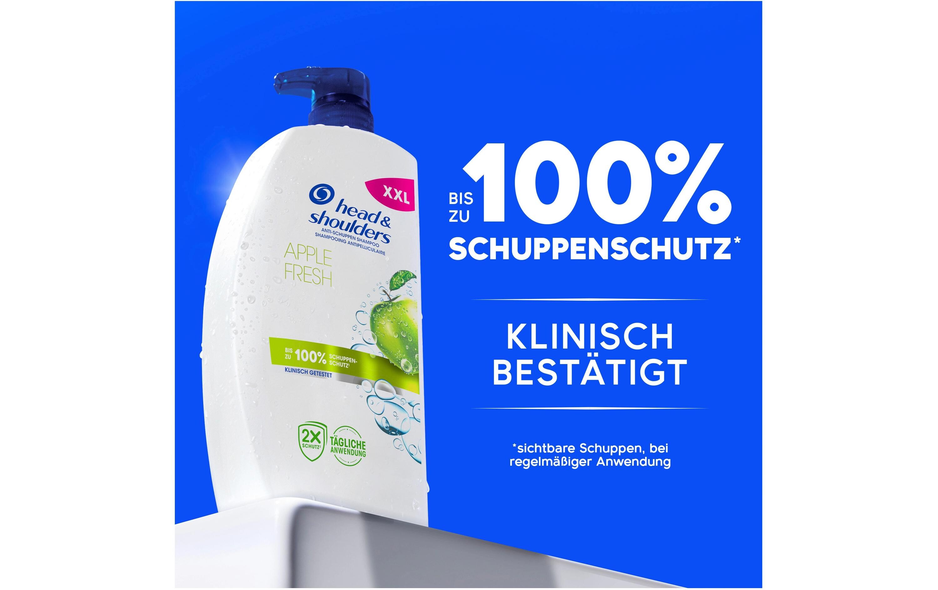 Shampoo Apple Fresh Anti-Schuppen 1000 mlHaarshampoo im Pumpspender verleiht ein Frischegefühl mit Apfelduft