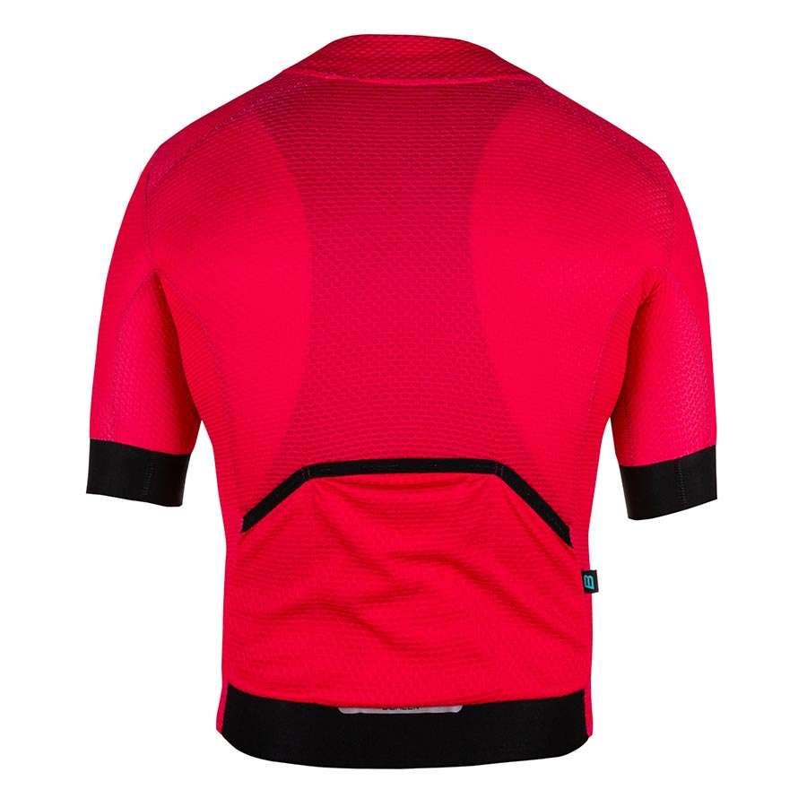 Biehler Signature³ Neon Mesh Fietsshirt Korte Mouwen Rood Heren