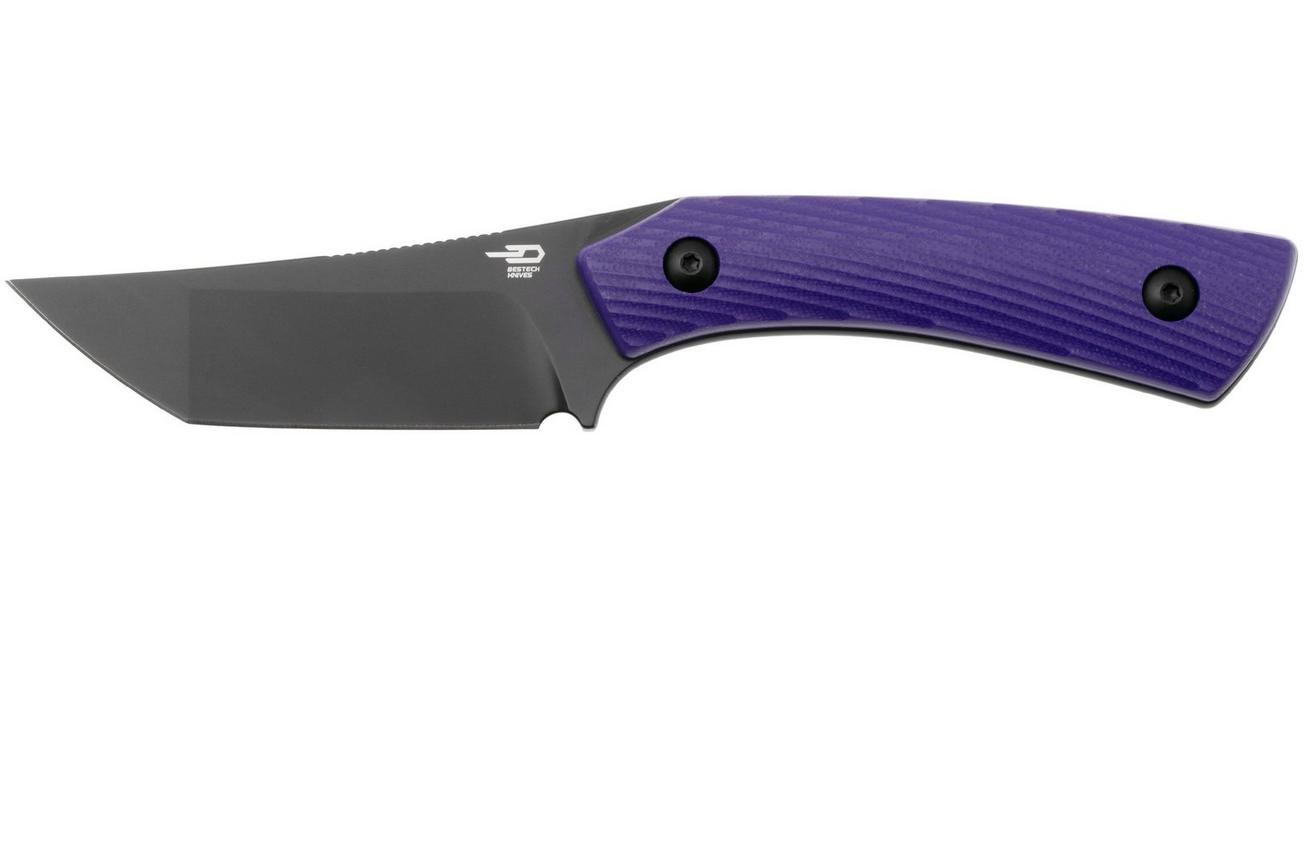Bestech STEP BFK06C PVD D2, Purple G10, vaststaand mes