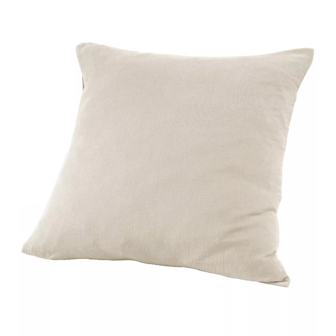 Taie d'oreiller carrée gaze de coton (60 x 60 cm) Gaïa Beige pampa