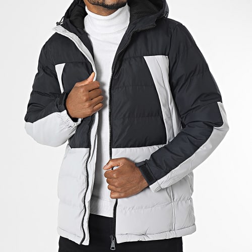 Doudoune Capuche Gris