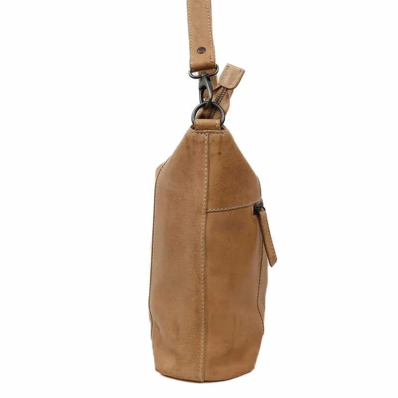 BEAR DESIGN Umhängetasche Beige Leder