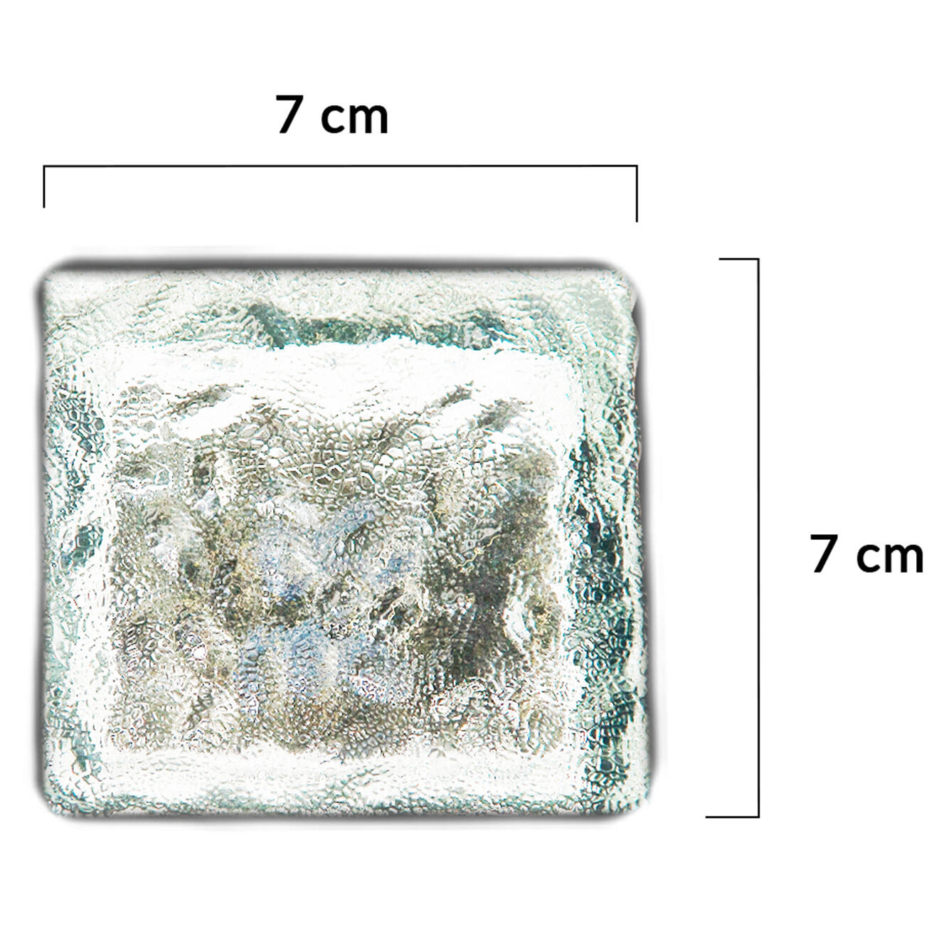 Pratik Garden 4 Pavés solaires mambo blancs - 7x7x5  cm