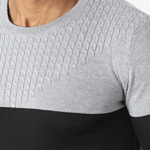 Pull Noir Gris