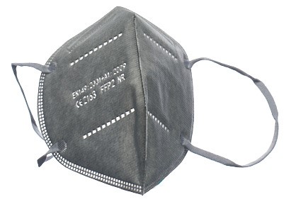VASANO Maske FFP2<br>2 Stück, grau versiegelt deutsch/italienisch/französisch