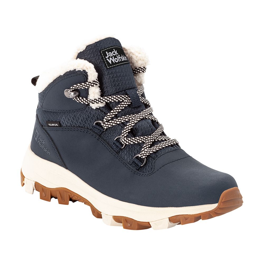 Jack Wolfskin EVERQUEST TEXAPORE MID - Après-ski Femme dark blue/off-white