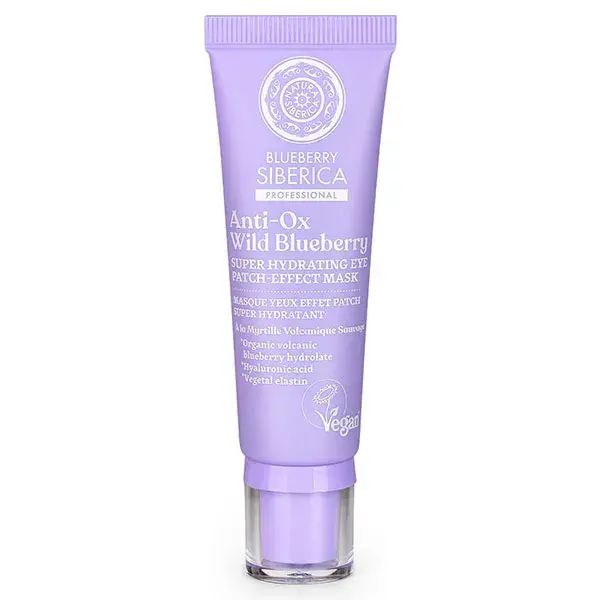 Máscara para Olhos Natura Siberica Blueberry Siberica com Efeito Hidratante Super Hidratante 30 ml