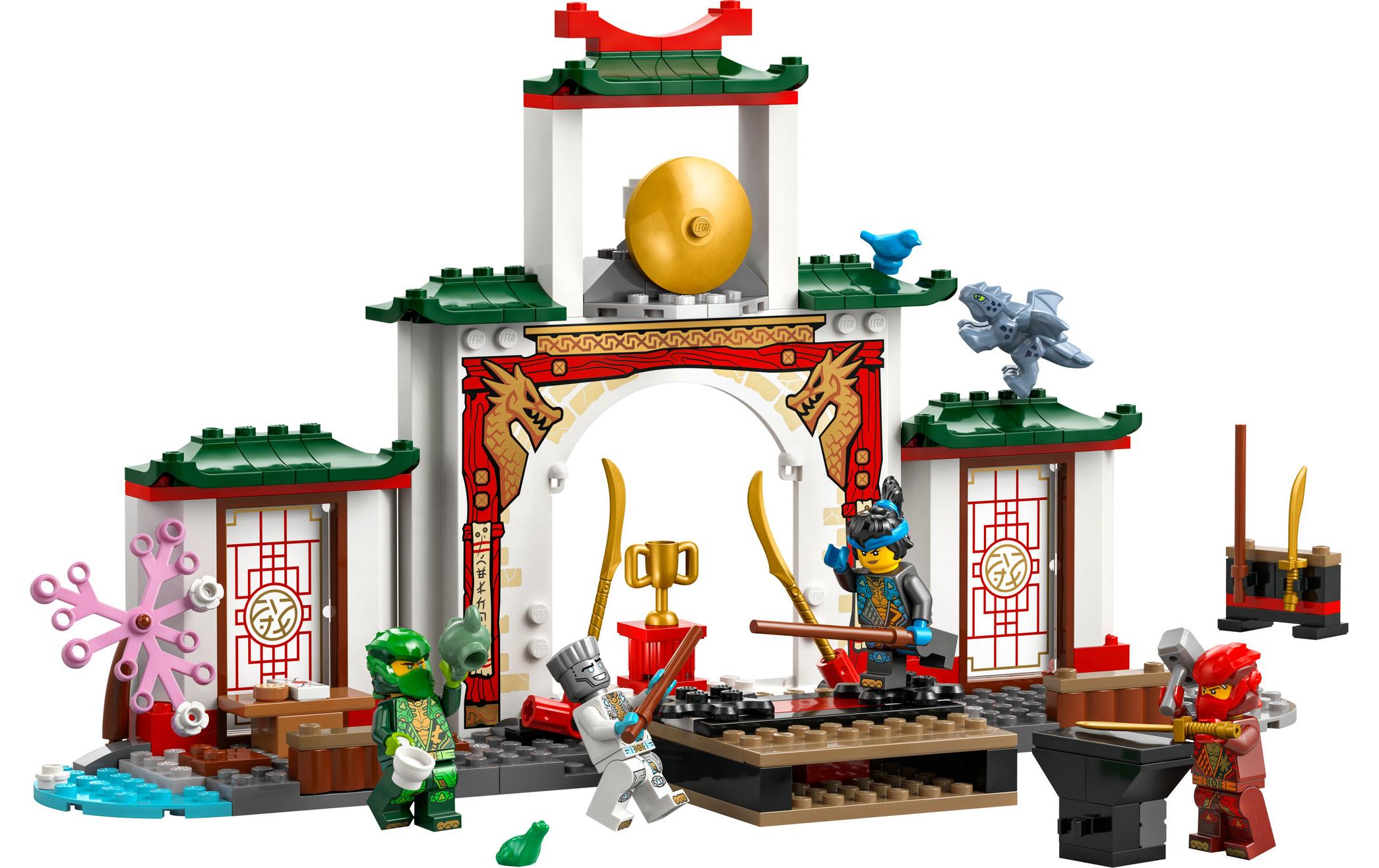 Ninjago Spinjitzu-Tempel der Ninja 71831Tempel mit 4 Minifiguren und einem Drachen