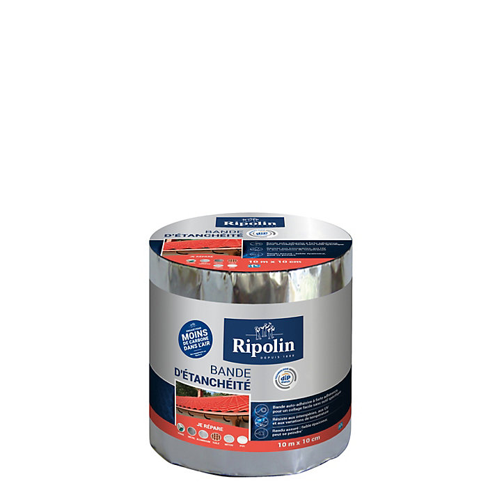 Bande d'étanchéité Ripolin alu 10 cm x L.10 m