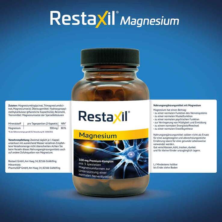 Restaxil Magnesium Kapseln, 180 St