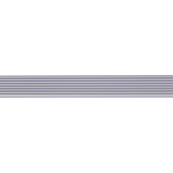 Slijtstrip kunststof RVS look zelfklevend 2,5x28mm 260cm