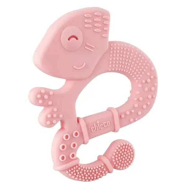 Mordedor Chicco +2m Macio e Limpo Iguana Rosa
