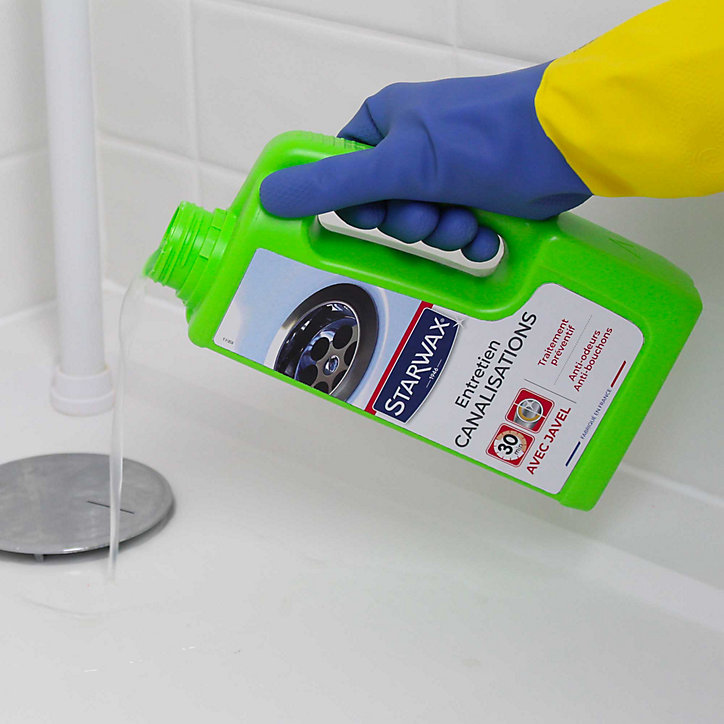 Entretien canalisations avec javel Starwax 1L