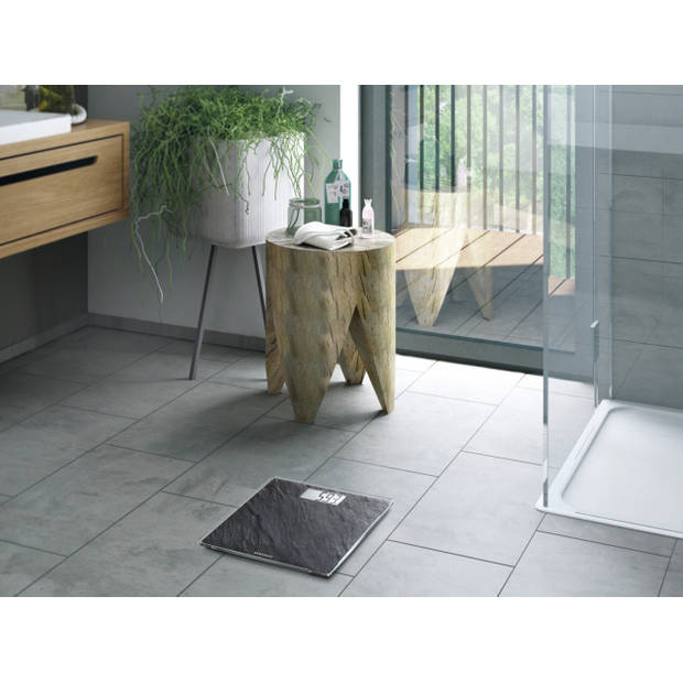 Soehnle personenweegschaal digitaal style sense compact 300 leisteenlook