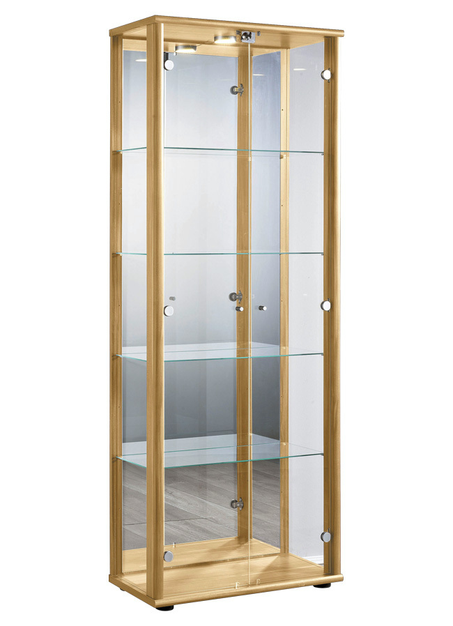 Vitrine, 2-türig, mit LED-Beleuchtung