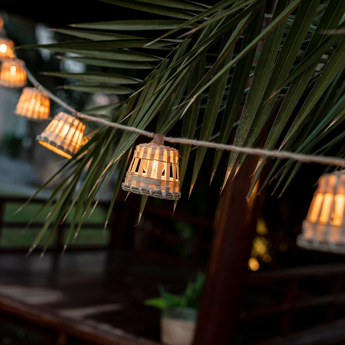 Moderne buiten lichtsnoer 8m incl. LED 10-lichts - Aurora