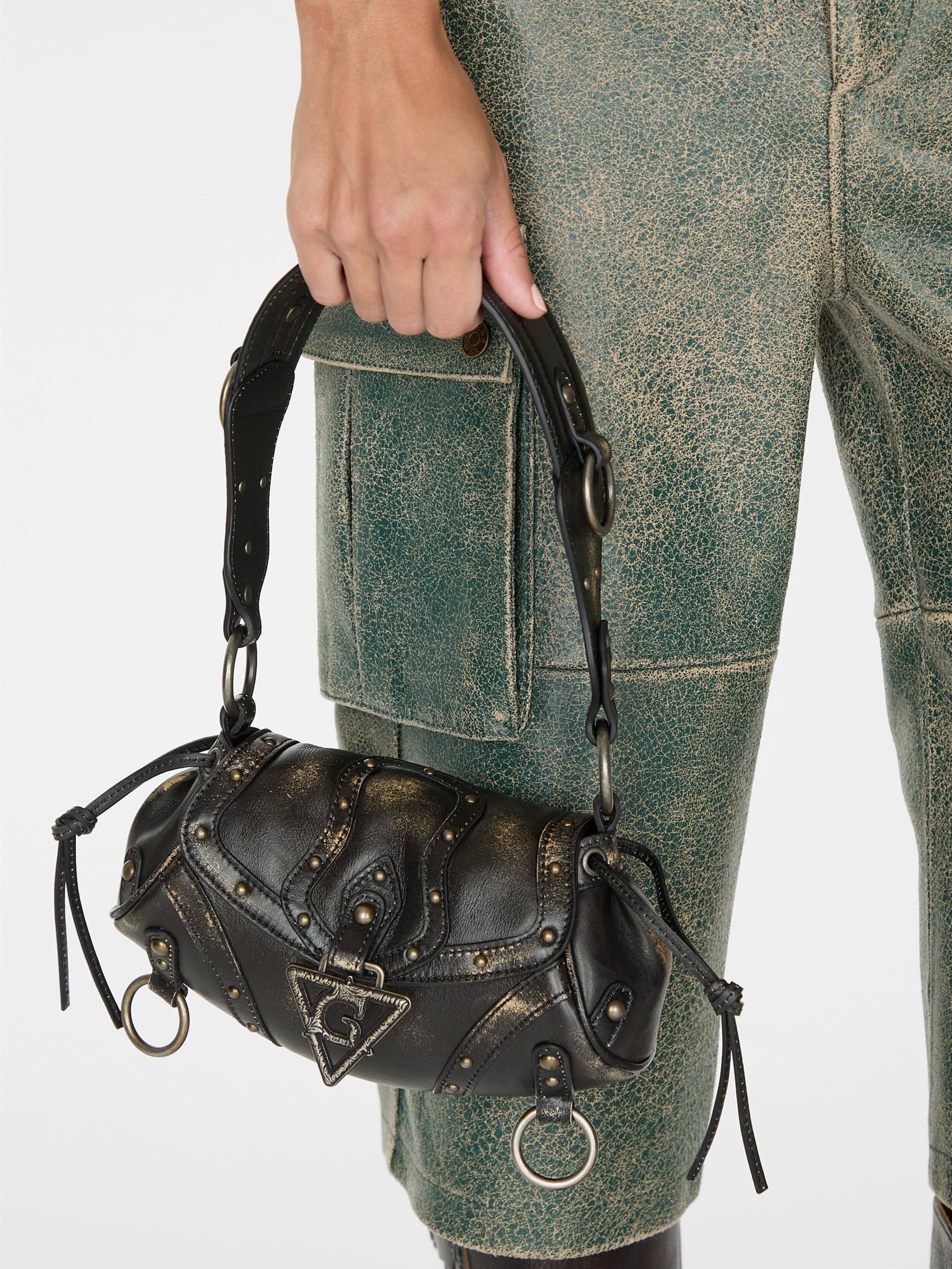 mini bolsa de couro da moda