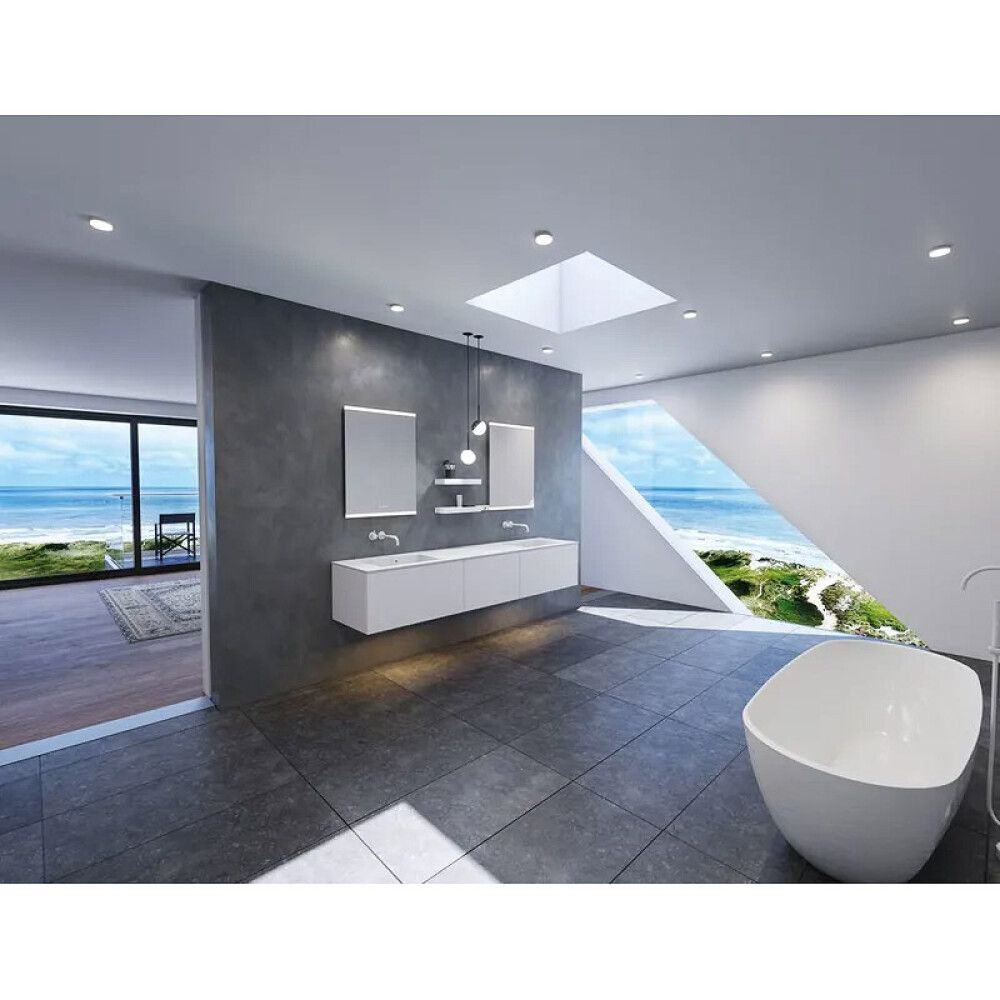 SPEIL SCANBAD PANORAMA MED LED BELYSNING 80X60CM