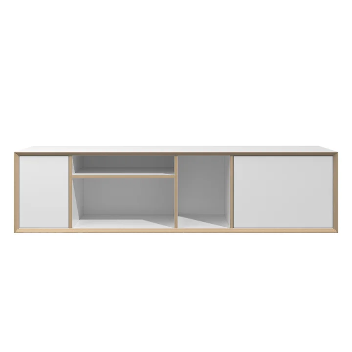 Müller Small Living - Vertiko Wide Sideboard, Two, CPL weiss / Birke