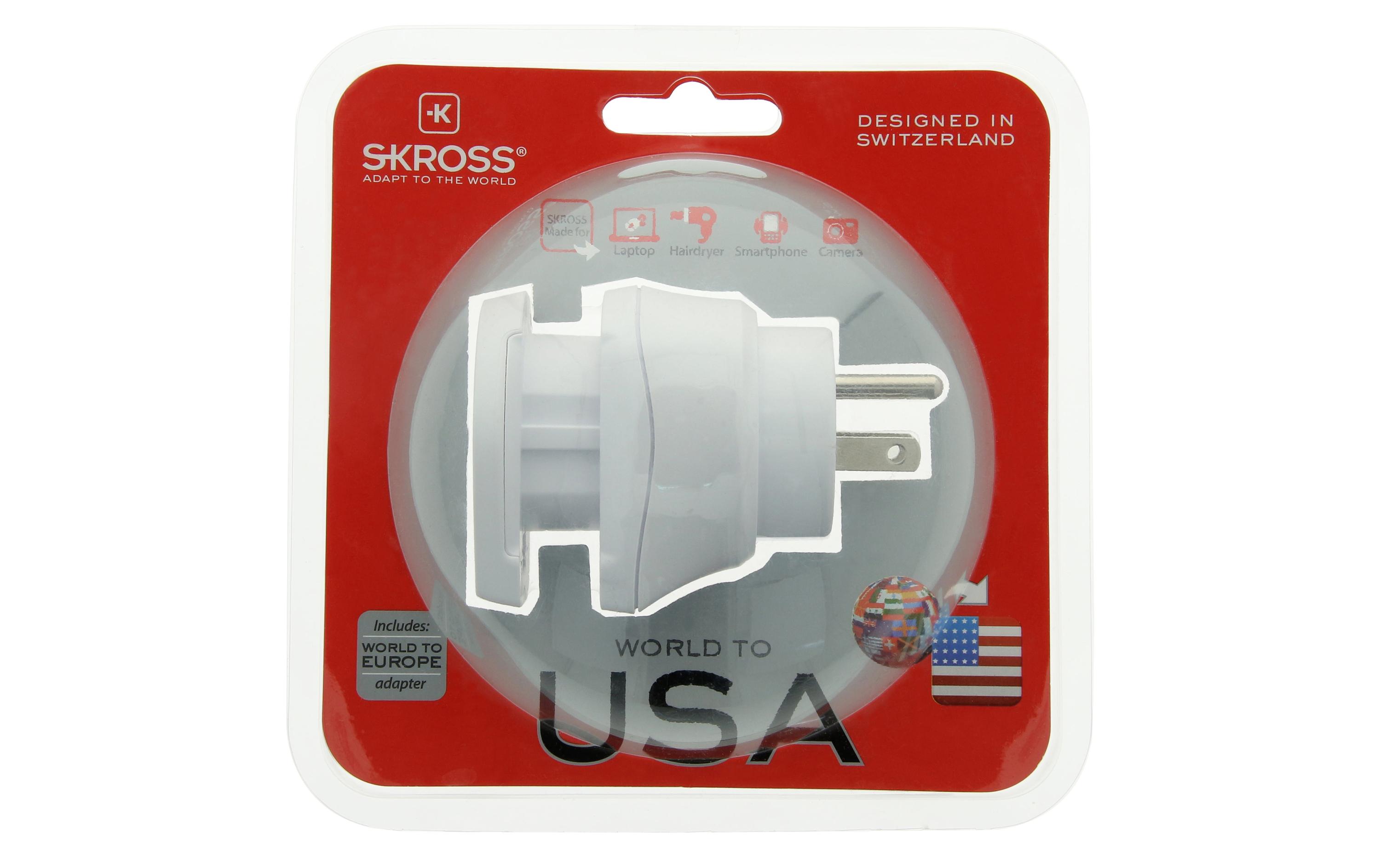 Reiseadapter Combo World – USA2 in 1 Lösung