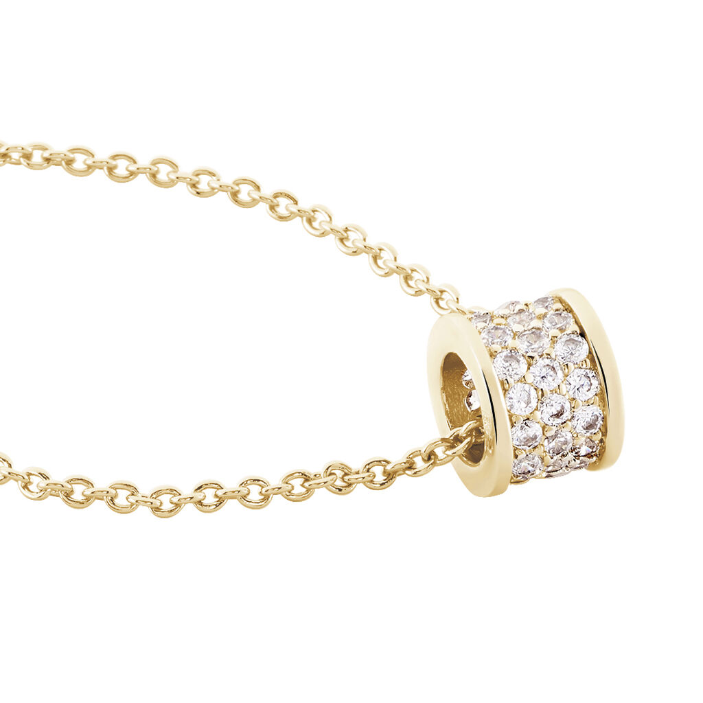 Collier Gia Plaqué Or Jaune Oxyde De Zirconium