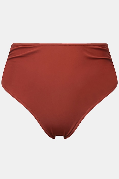 Bikini-Slip, High Waist, seitliche Raffung