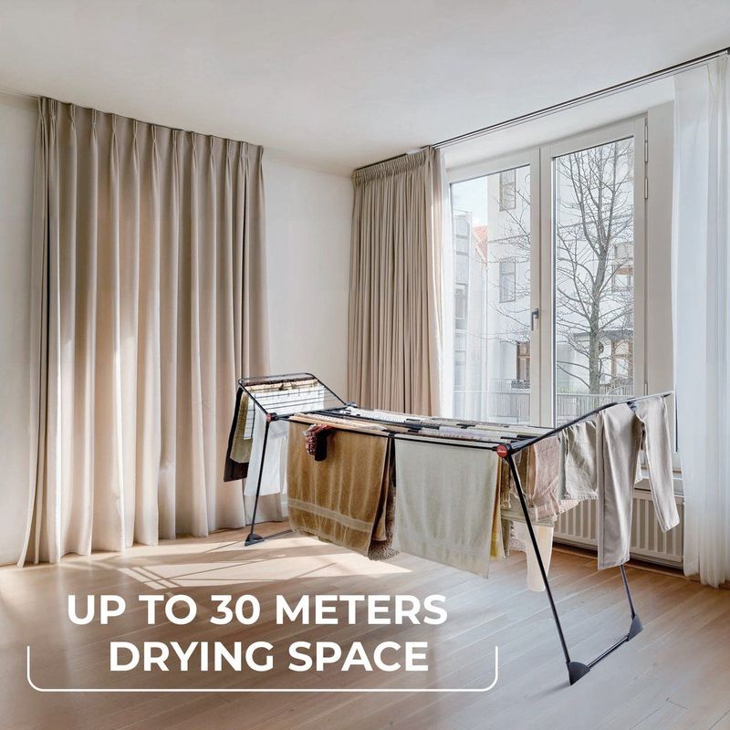 Vileda - Infinity Flex Ultimate - Droogrek - Zwart - 30 m Drooglengte