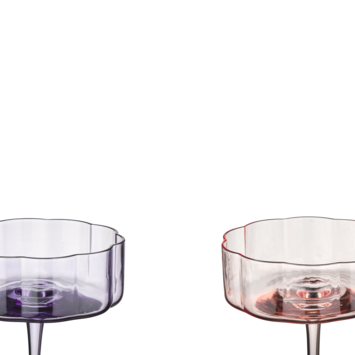 Cocktailglas paars/roze