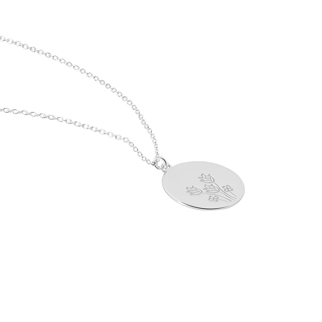 Collier Florine Argent Blanc
