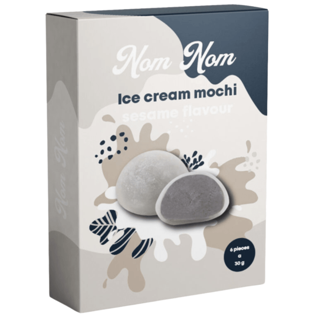 Nom Nom Bevroren Zwarte Sesam Mochi Ijs 6x30g