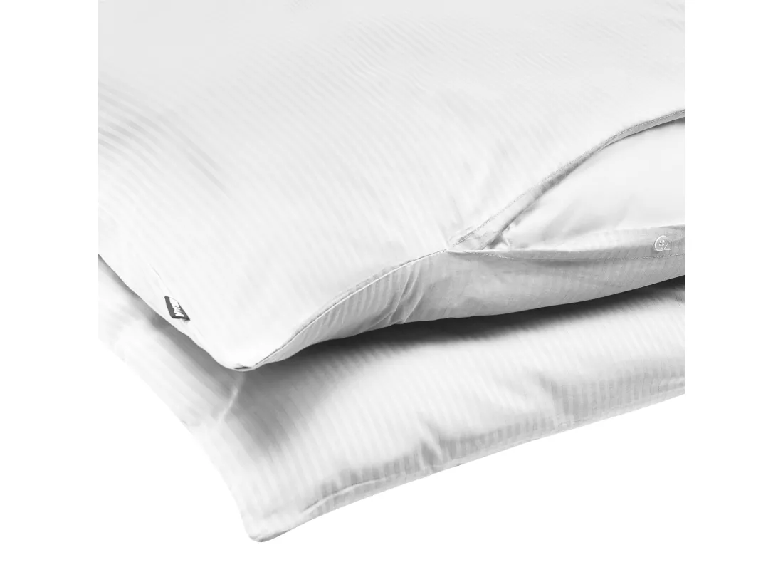Ensemble de housses de couette AVONDALE Satin de coton 135 x 200 cm Blanc