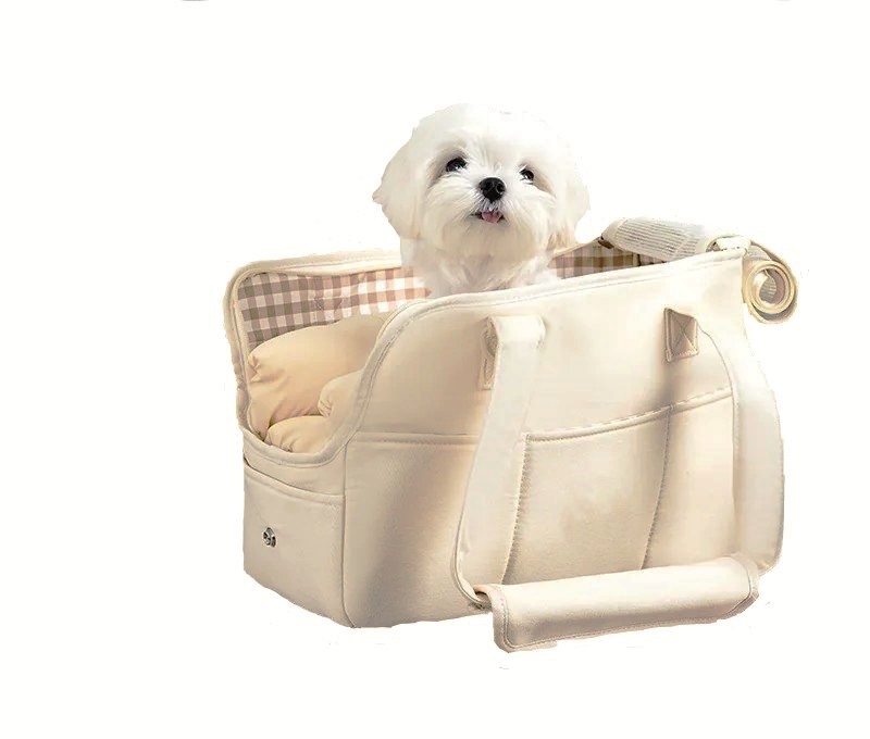Bolsa de luxo para cães e gatos de pequeno porte.
