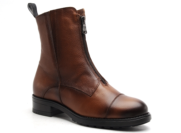 Paula urban boots bottine plates femme 91333 marron