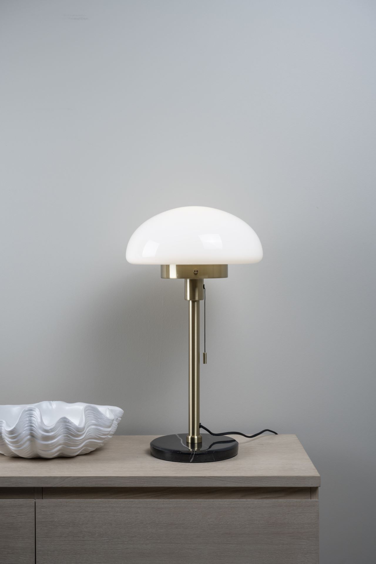 Bordlampe messing - 30,6x30,6x55 cm