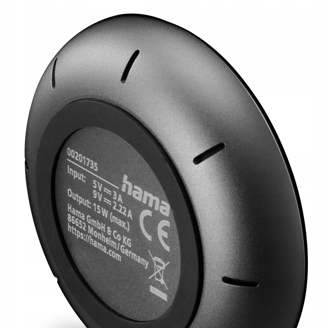 (1m) 15W USB C auf MagSafe Ladegerät Magnetischer Qi2 Wireless Charger Ladepad (00201735) - Schwarz