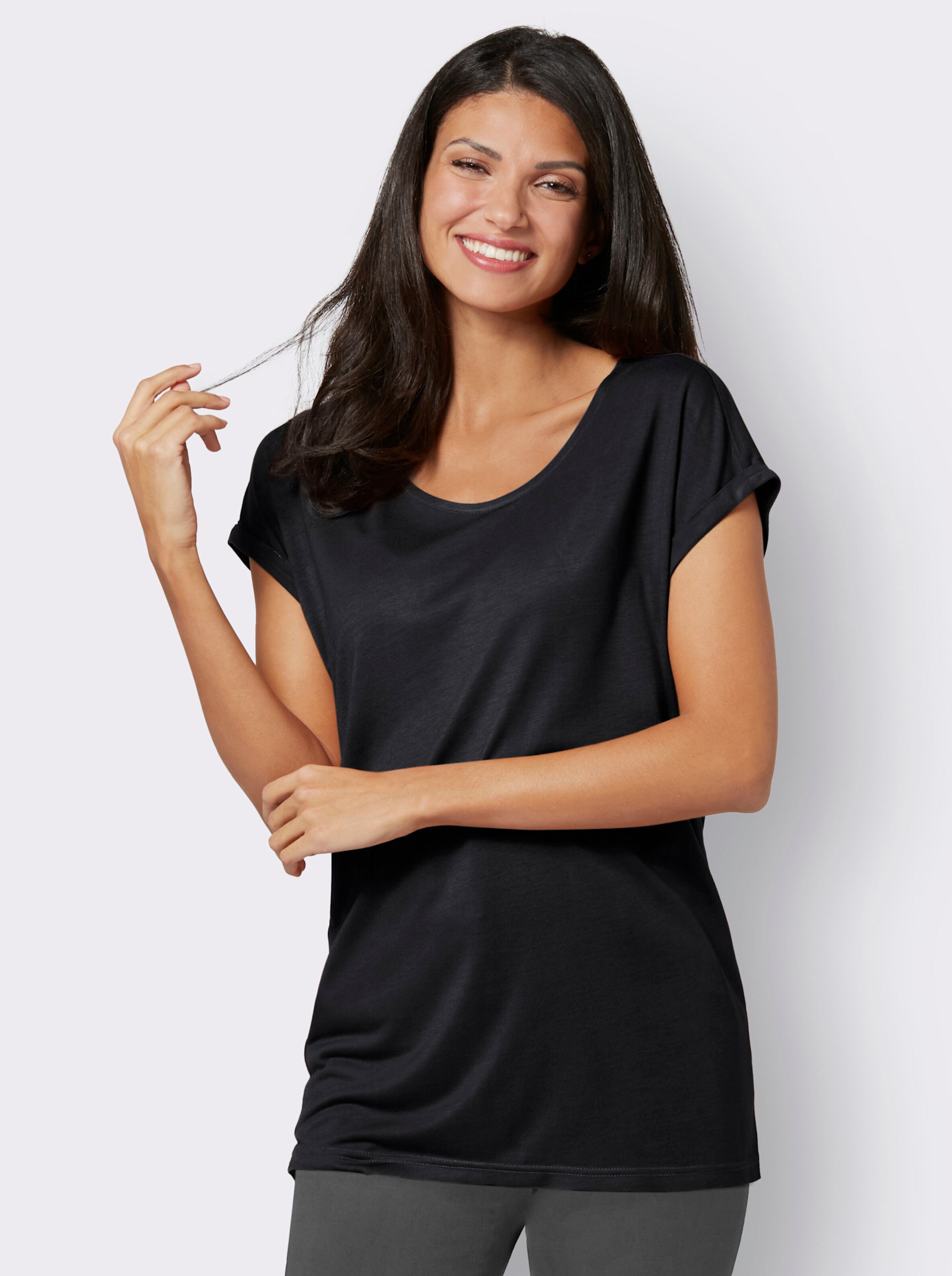 Shirt aus reiner Viskose