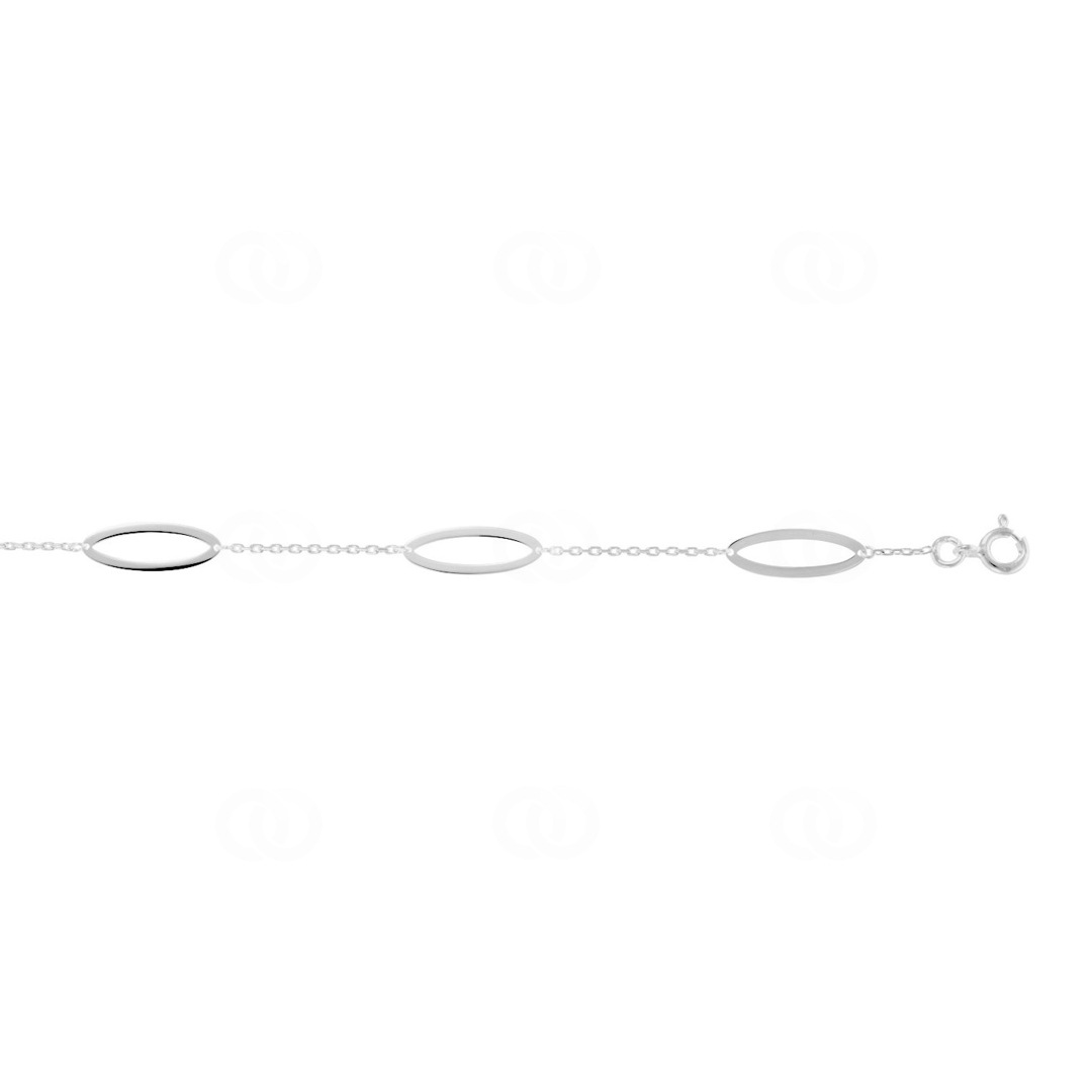 Armband 925 Silber rhodiniert Fantasie 19cm