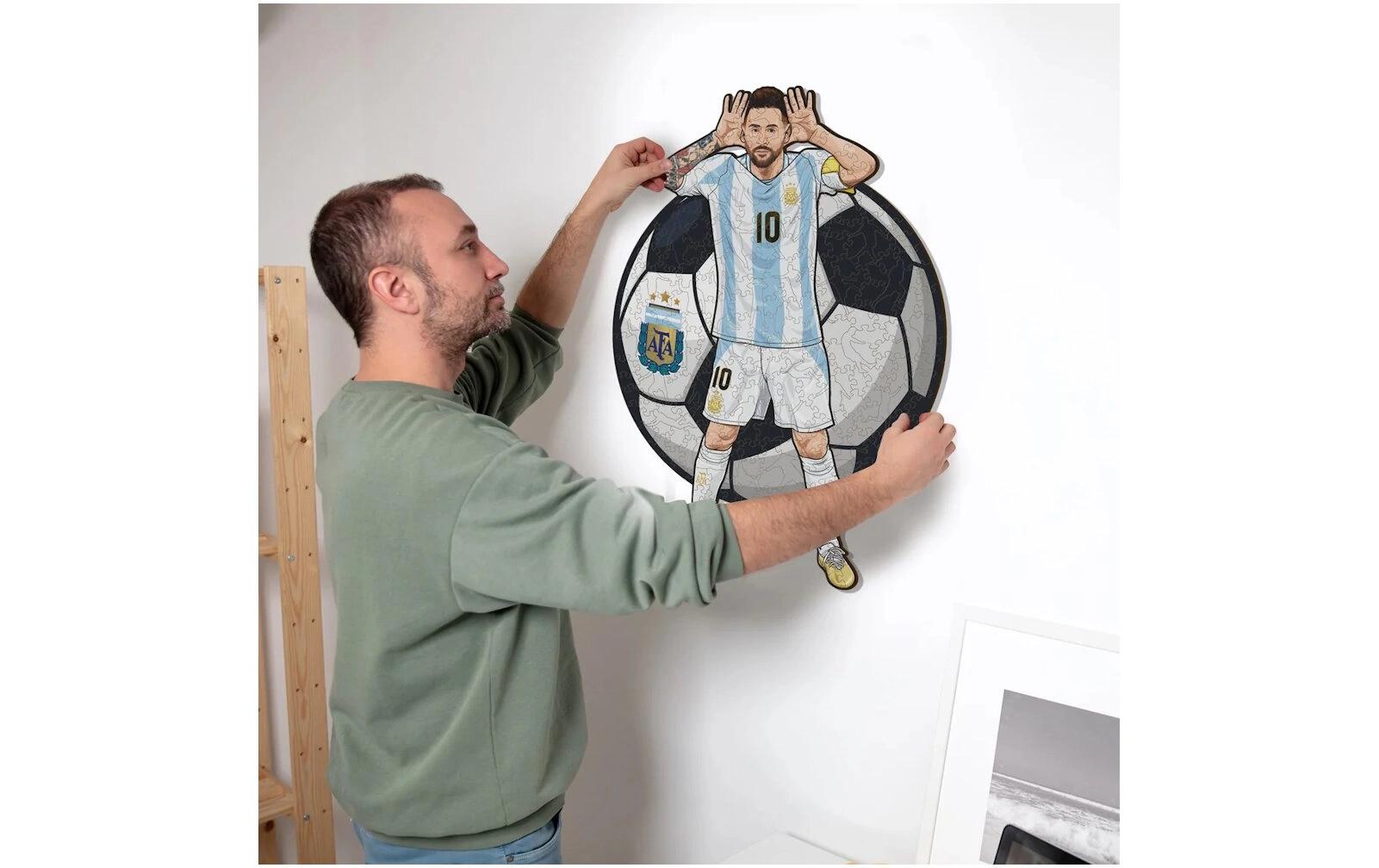 Lionel Messi (Argentina)Offiziell lizenziertes Holzpuzzle, Grösse M