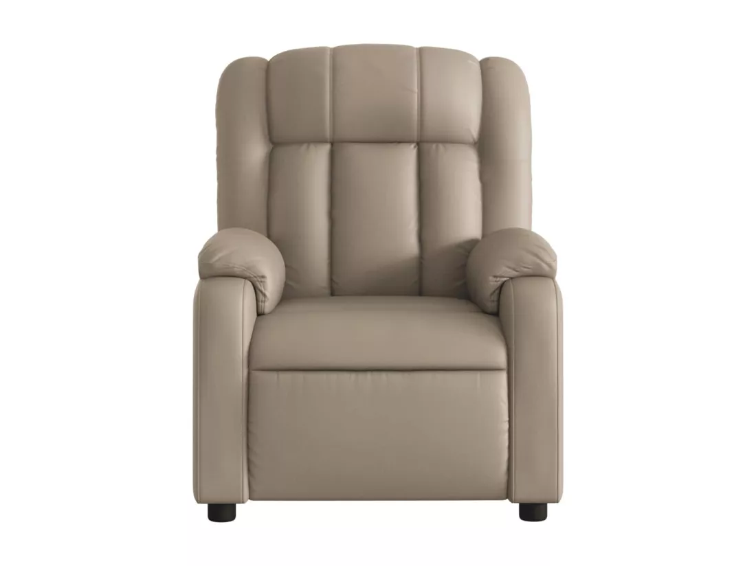 Fauteuil massant inclinable Cappuccino Similicuir