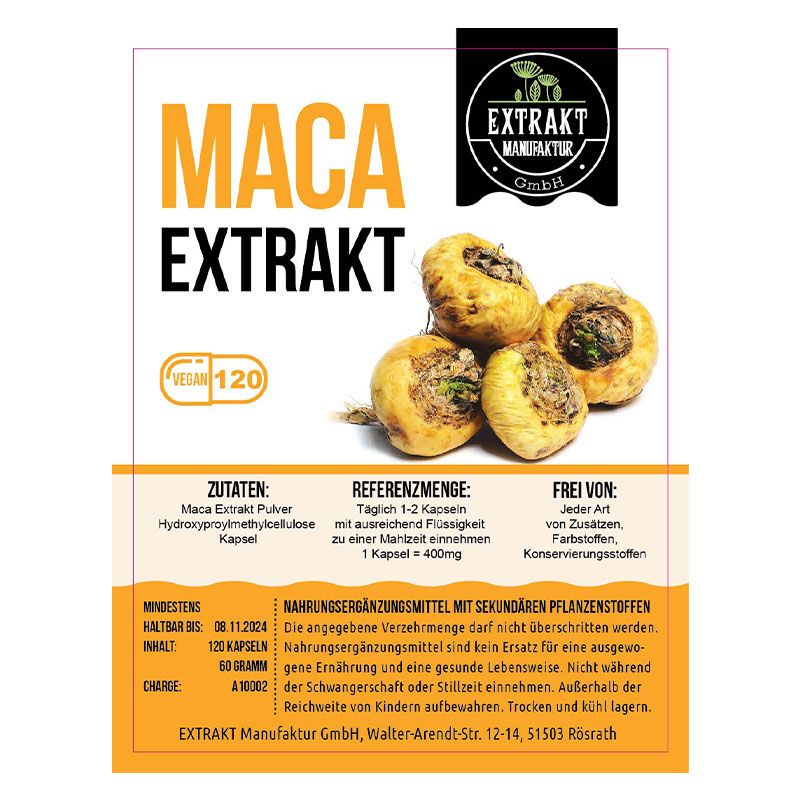 Extrakt Manufaktur Maca Extrakt Kapseln