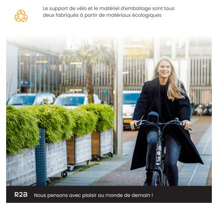 Support et Protection Smartphone Etanche Pour vélo R2B Rotation à 360 Degrés Noir/Bleu