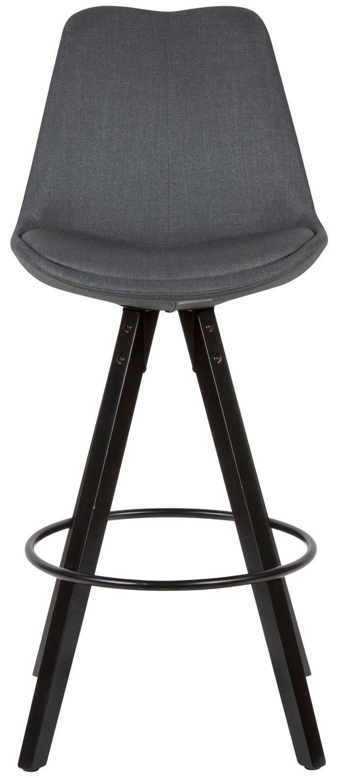 Barhocker Bodo 2er Set 49 x 113 cm grau schwarz