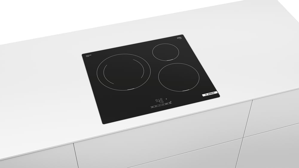 Bosch PUC611AA5E - Série 2 - Table de cuisson à induction - 3 brûleurs - Noir