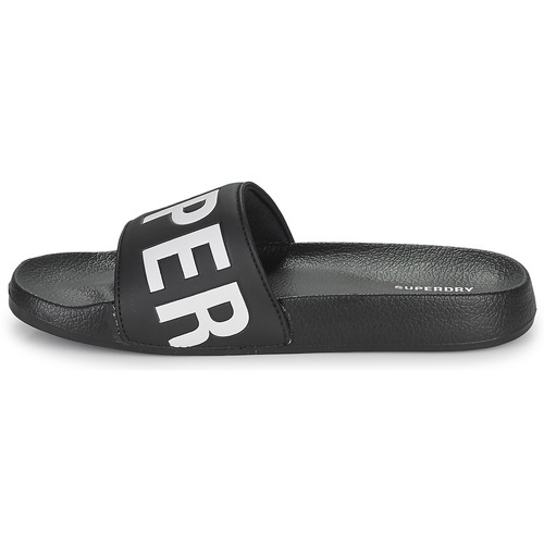 Superdry - CODE CORE POOL SLIDE - Noir