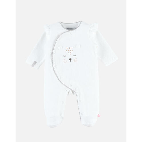 Babou & Kendi Pyjama Kendi velours écru 6 mois - NOUKIE 'S