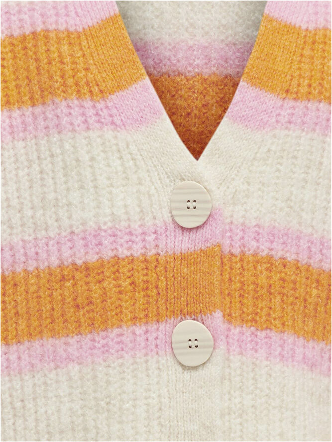 ONLY KOGETHEL L/S CARDIGAN KNT Birch/apricot/begonia pink
