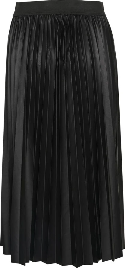Cream CRPoppi Plissé Skirt Pitch black