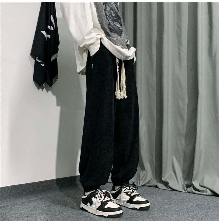 Sinlarity - Mid Rise Number geborduurde cropped harembroek