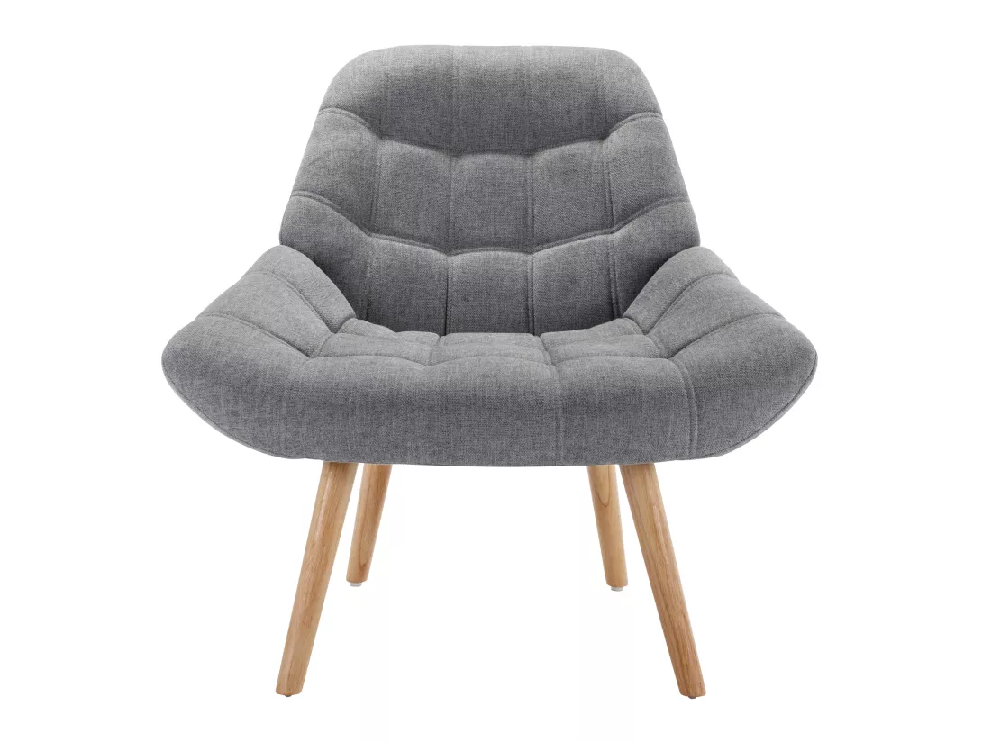 Fauteuil en tissu gris LUOSTO