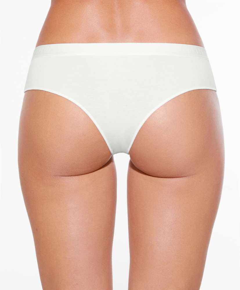 3 calcinhas Cheeky de algodão confortáveis com logo